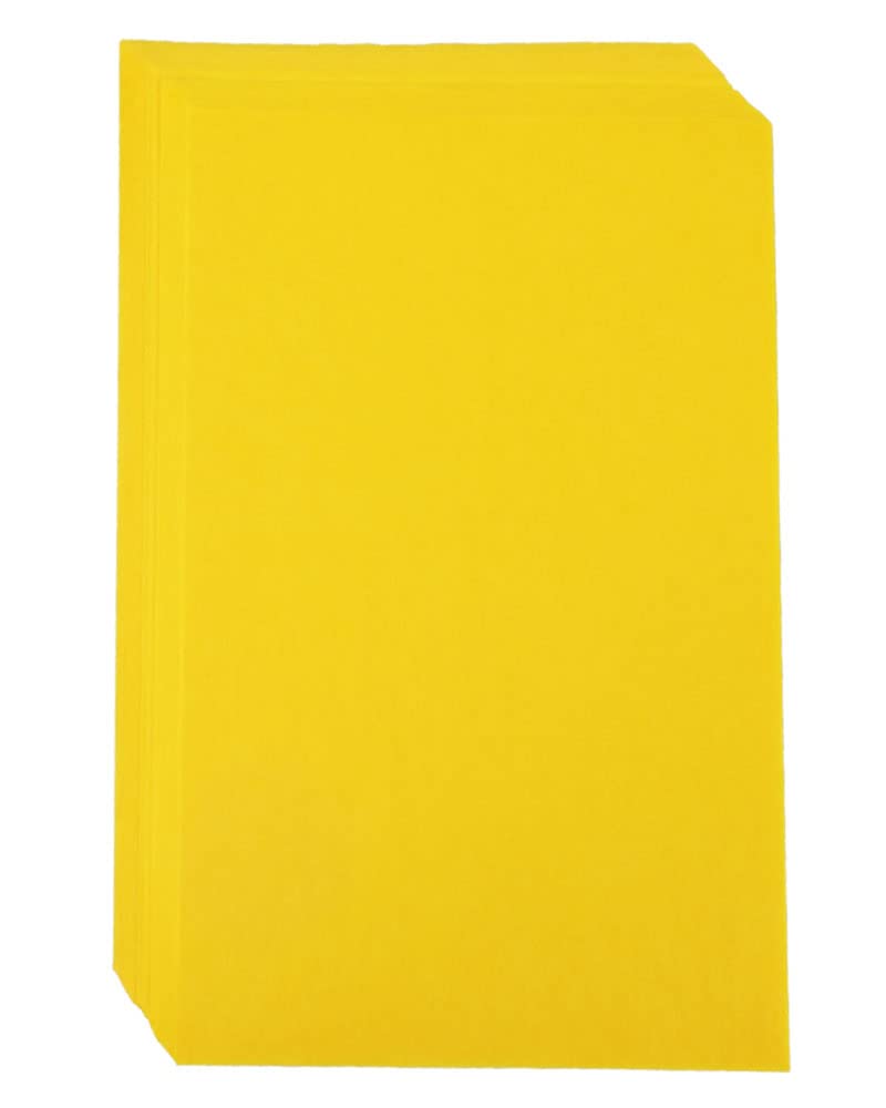 お花紙 60枚入 縦19.6cmX横13.6cm 【色： 黄】