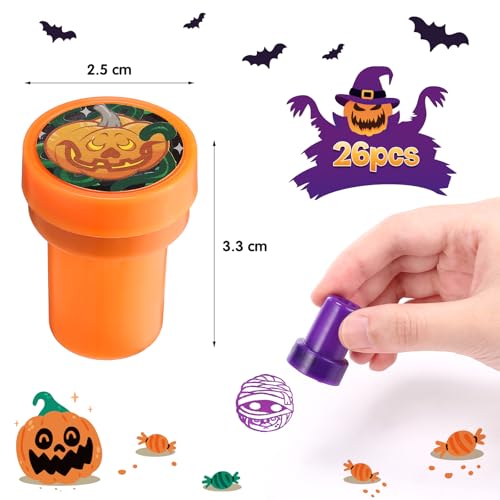 kesote スタンプ ハロウィン 景品 おもちゃ 子供 26個セット ハロウィン グッズ 小物 縁日 お祭り イベント ハロウィン会 景品 プレゼント ギフト ハロウィン飾り