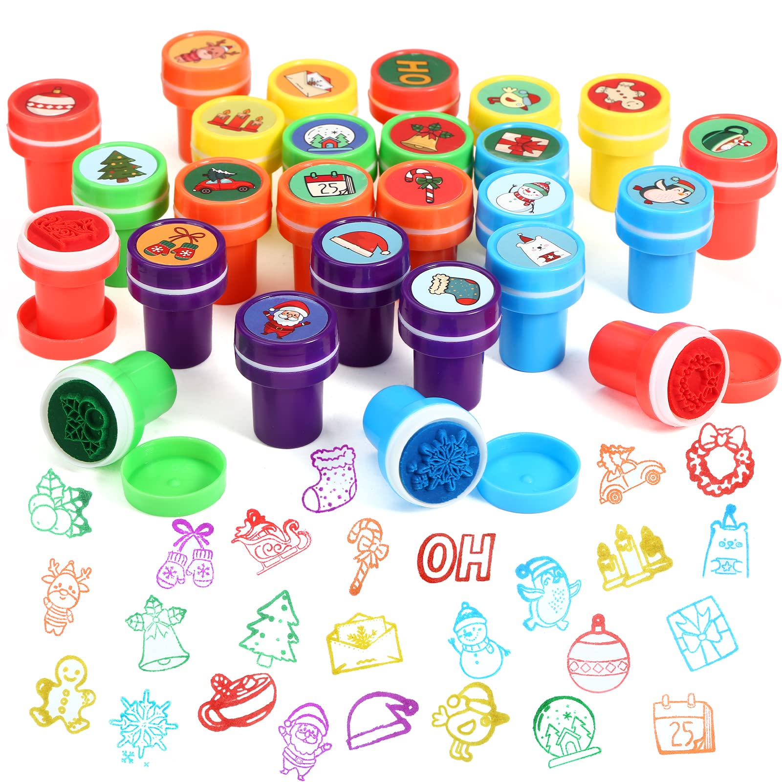 kesote スタンプ クリスマス 景品 おもちゃ 子供 26個セット クリスマス 飾り デコレーション クリスマスプレゼント ギフト 贈り物 クリスマスグッズ